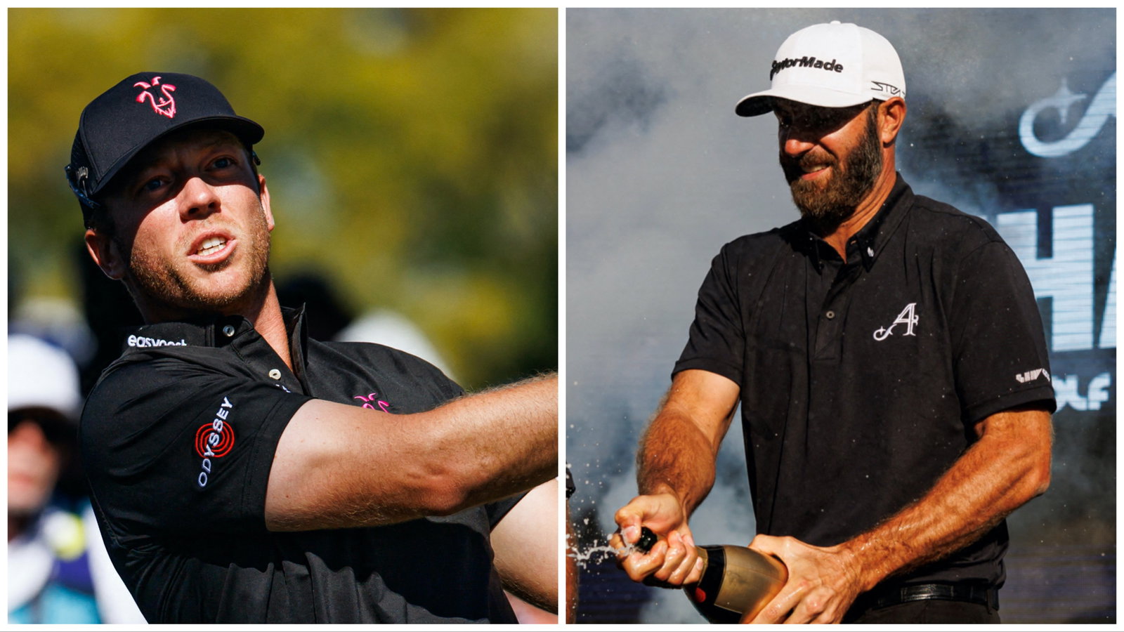 WATCH: David Feherty cracks joke after Dustin Johnson hits brutal hosel rocket!